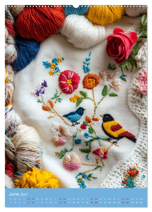 Elegance in Embroidery (CALVENDO Premium-Calendar 2027)