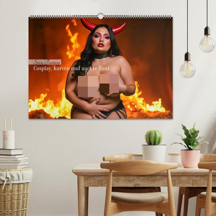 Spicy Fantasy - Cosplay, Kurven und nackte Haut (CALVENDO Wandkalender 2027)
