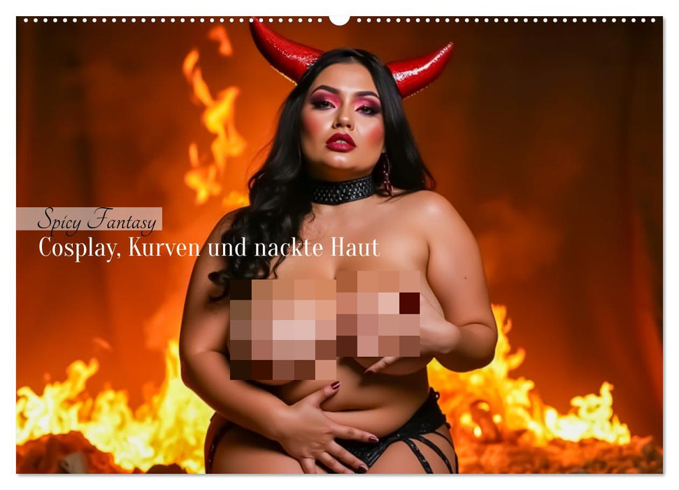 Spicy Fantasy - Cosplay, Kurven und nackte Haut (CALVENDO Wandkalender 2027)