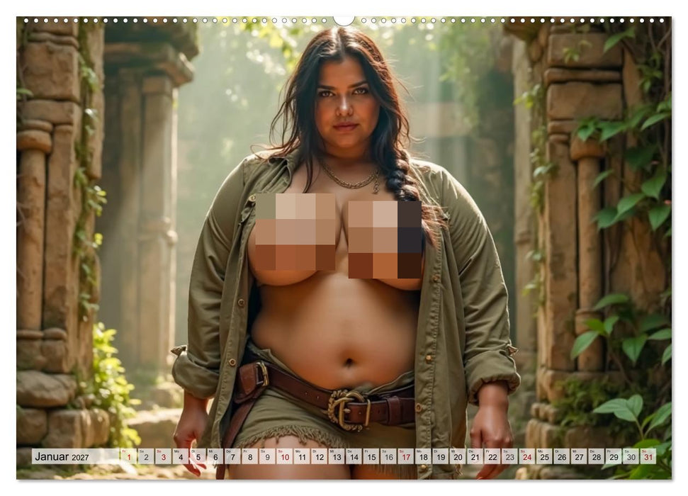 Spicy Fantasy - Cosplay, Kurven und nackte Haut (CALVENDO Wandkalender 2027)