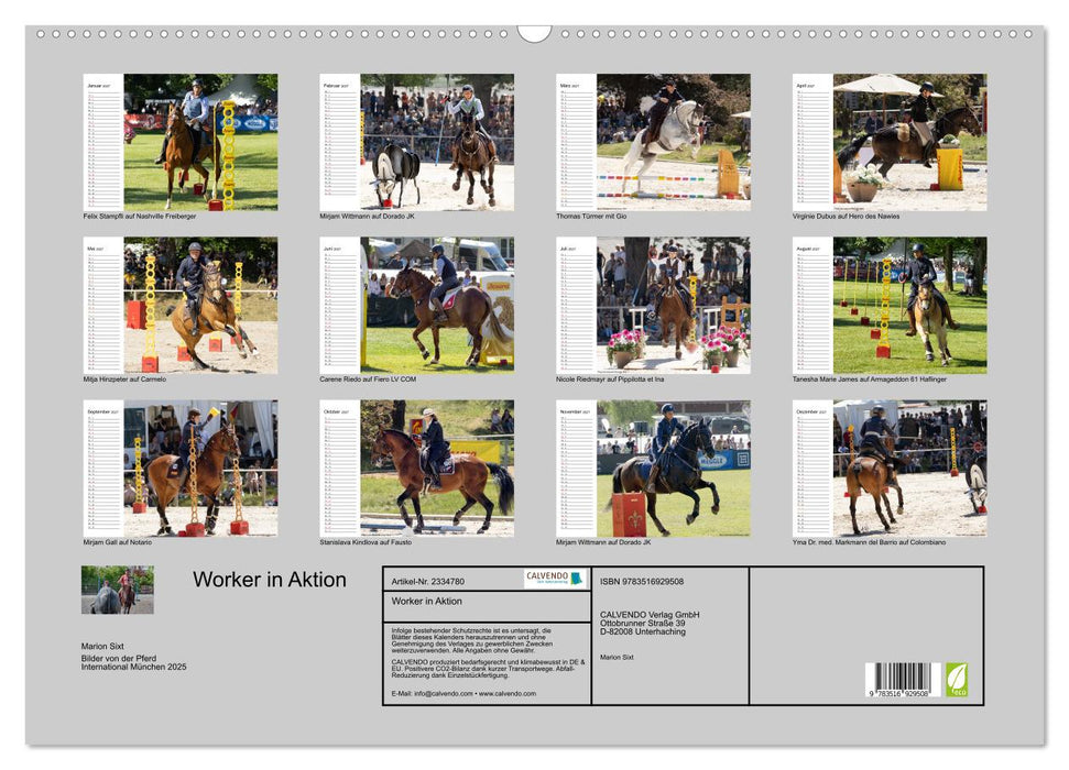 Worker in Aktion (CALVENDO Wandkalender 2027)