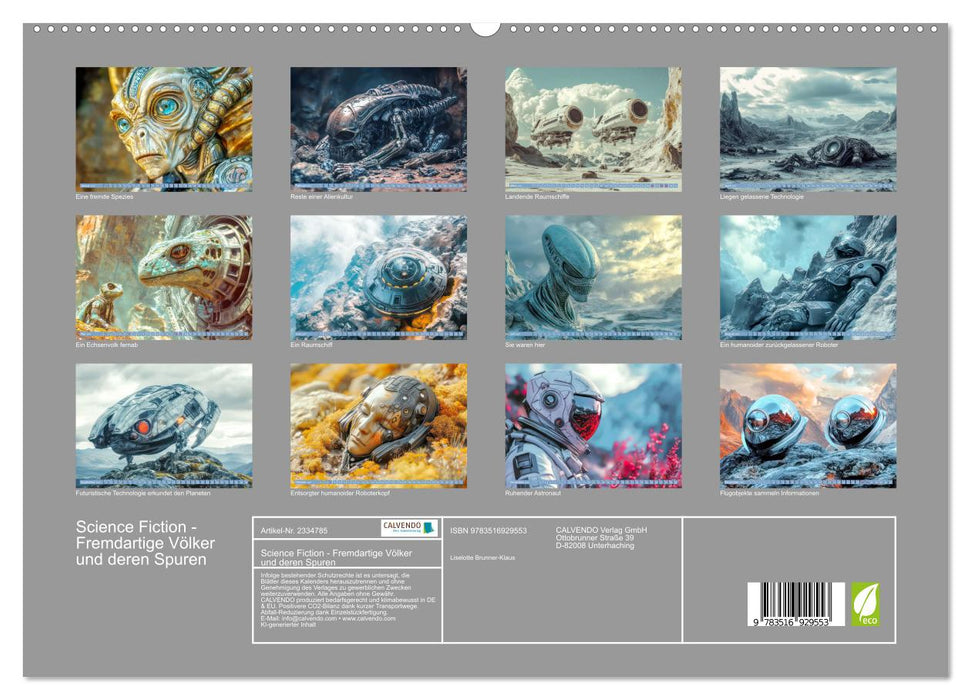 Science Fiction - Fremdartige Völker und deren Spuren (CALVENDO Premium Wandkalender 2027)