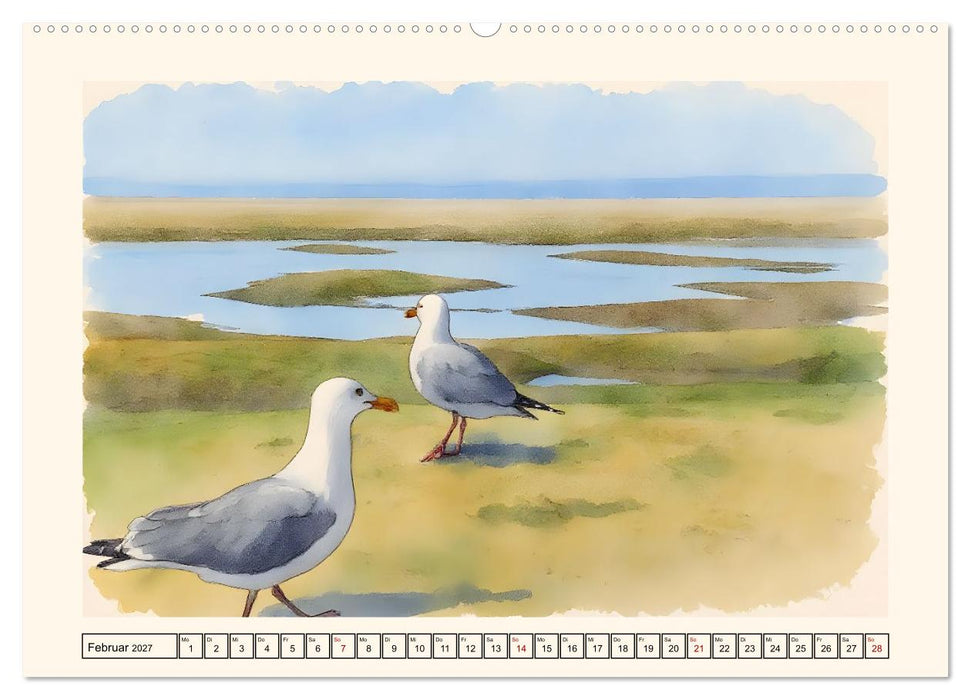 LANGEOOG Insel im Wattenmeer (CALVENDO Premium Wandkalender 2027)
