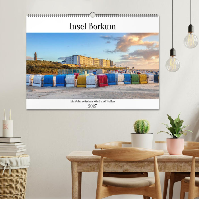 Insel Borkum - Ein Jahr zwischen Wind und Wellen (CALVENDO Wandkalender 2027)