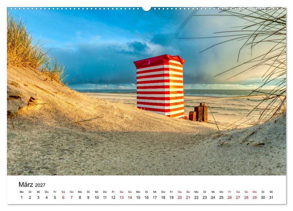 Insel Borkum - Ein Jahr zwischen Wind und Wellen (CALVENDO Wandkalender 2027)