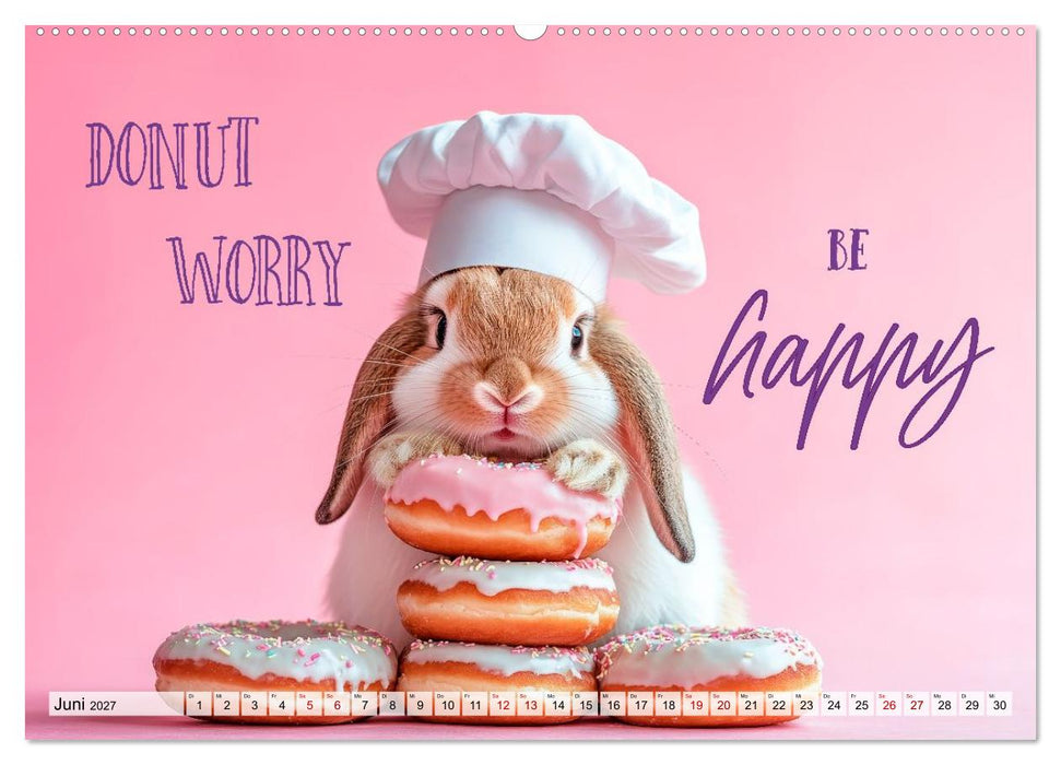 KANINCHEN Mit Humor durchs Jahr (CALVENDO Premium Wandkalender 2027)