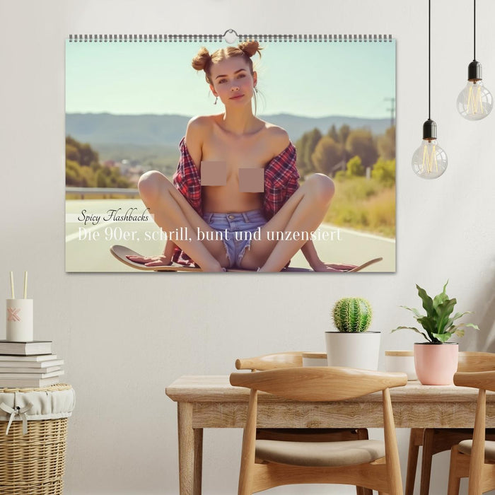 Spicy Flashbacks – Die 90er, schrill, bunt und unzensiert (CALVENDO Wandkalender 2027)