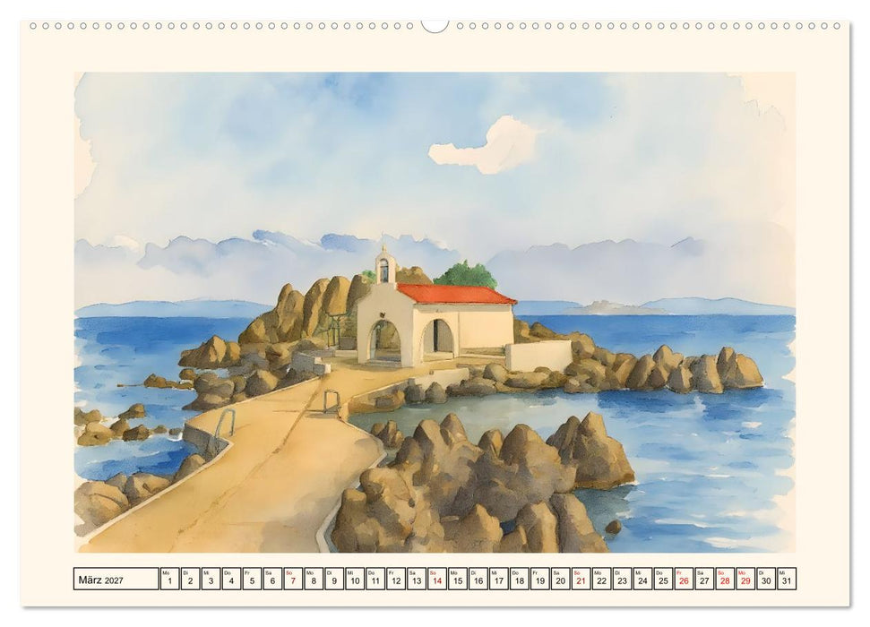 Zauberhafte griechische Inselwelt (CALVENDO Wandkalender 2027)