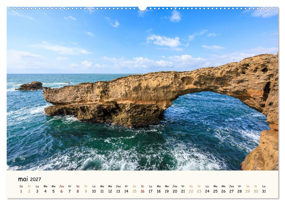 Entre monts et vagues - Une année au Pays Basque (CALVENDO Calendrier supérieur 2027)