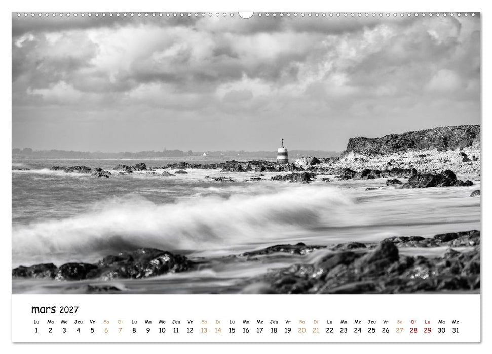 Terres de contraste – Une année en monochrome (CALVENDO Calendrier mensuel 2027)