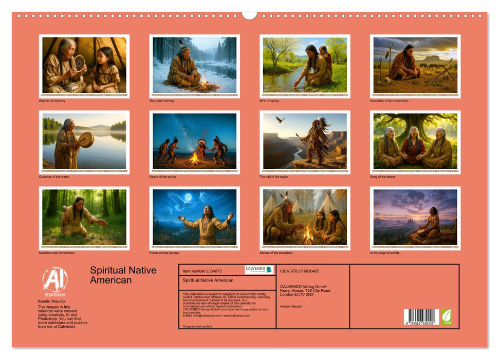 Spiritual Native American (CALVENDO Monthly Calendar 2027)