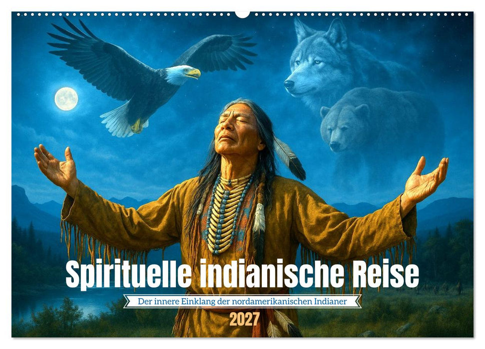 Spirituelle indianische Reise (CALVENDO Wandkalender 2027)