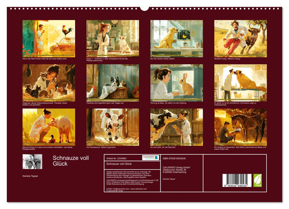 Schnauze voll Glück (CALVENDO Premium Wandkalender 2027)