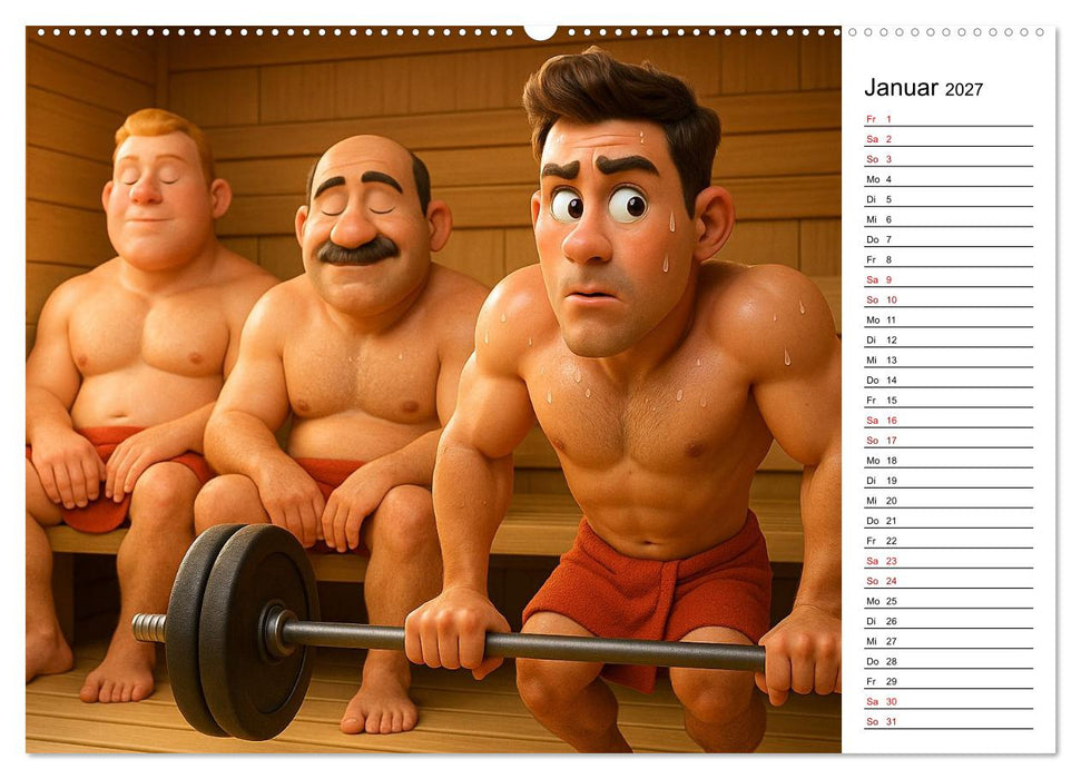Bodybuilding Planer (CALVENDO Wandkalender 2027)