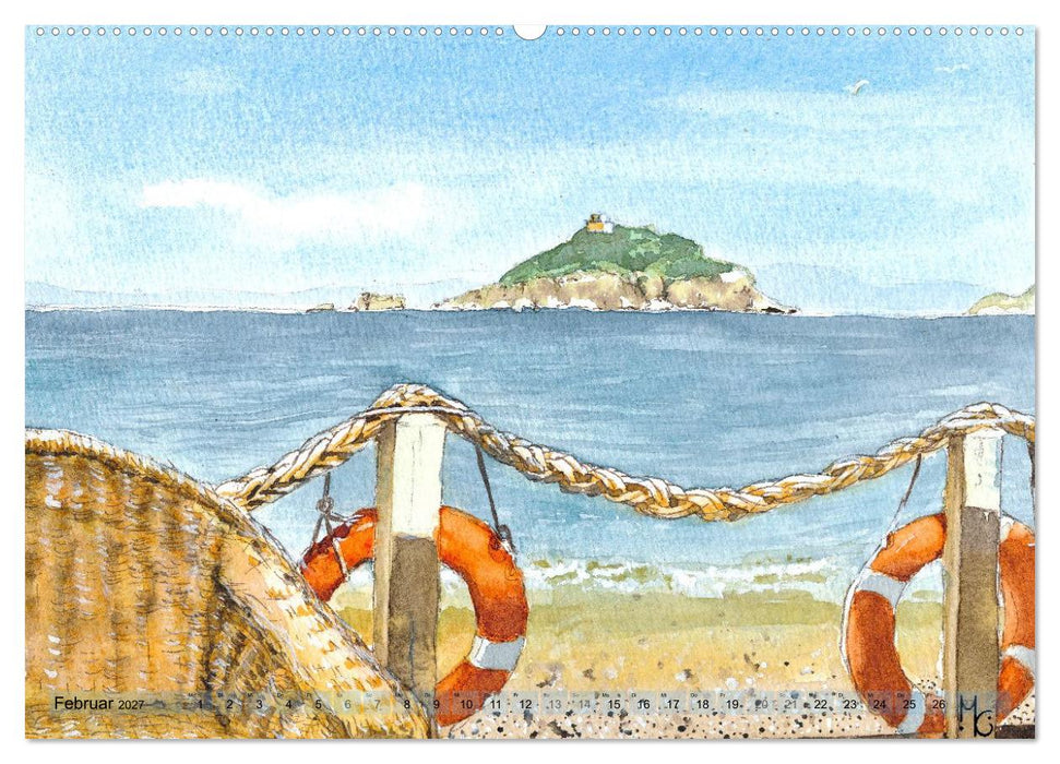 Isola d'Elba - Acquerelli (CALVENDO Wandkalender 2027)
