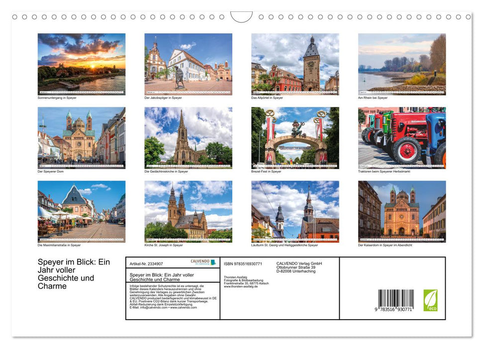 Speyer im Blick: Ein Jahr voller Geschichte und Charme (CALVENDO Wandkalender 2027)