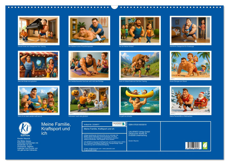 Meine Familie, Kraftsport und ich (CALVENDO Wandkalender 2027)