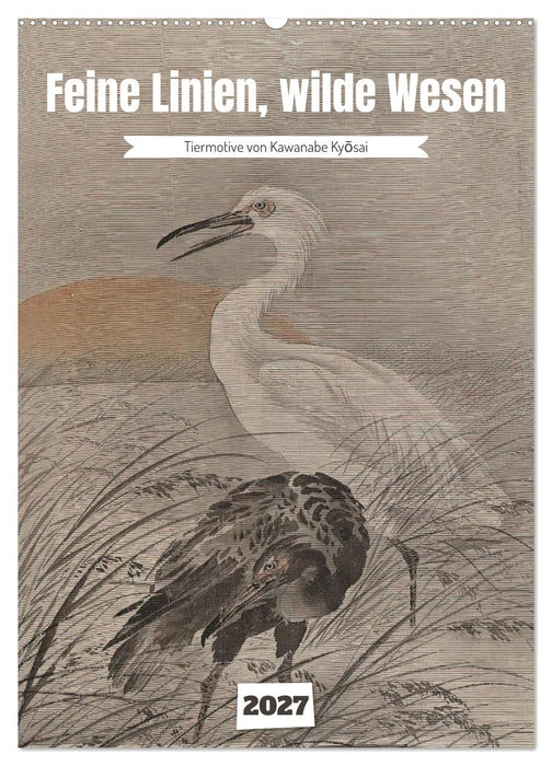 Feine Linien, wilde Wesen (CALVENDO Wandkalender 2027)