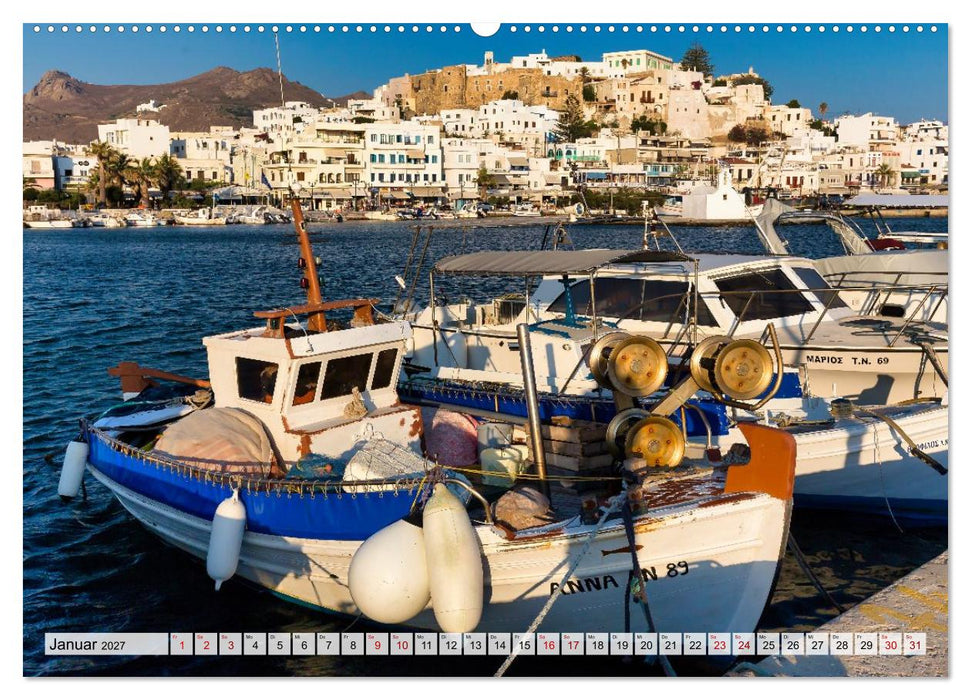 Die Insel Naxos - Ein Traum in blau und weiß (CALVENDO Wandkalender 2027)