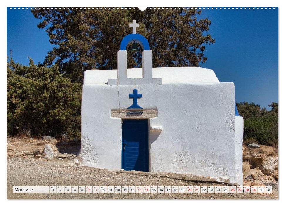 Die Insel Naxos - Ein Traum in blau und weiß (CALVENDO Wandkalender 2027)
