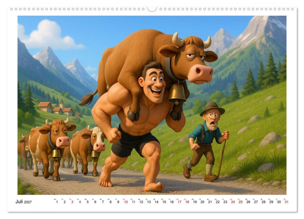 Meine Familie, Kraftsport und ich (CALVENDO Premium Wandkalender 2027)