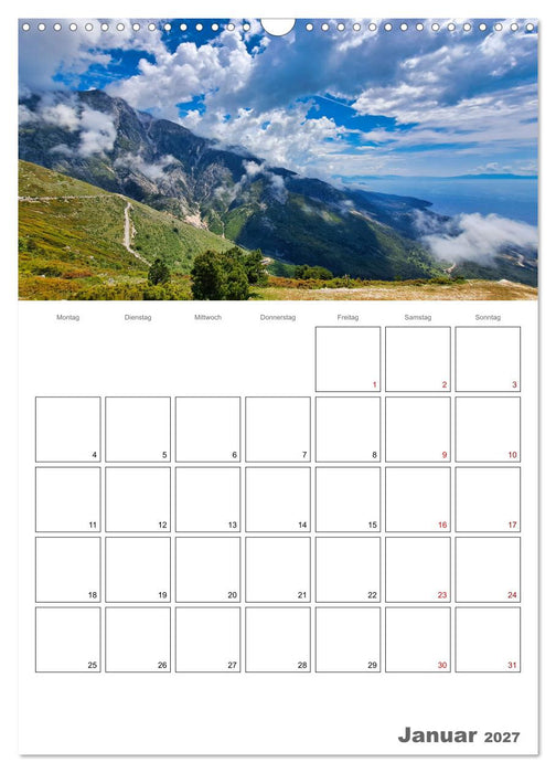 Faszinierendes Albanien (CALVENDO Wandkalender 2027)