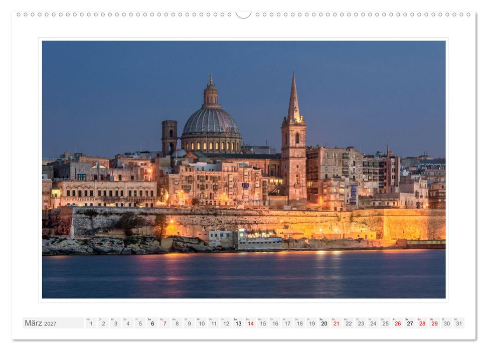 Malta. Impressionen einer Insel (CALVENDO Wandkalender 2027)