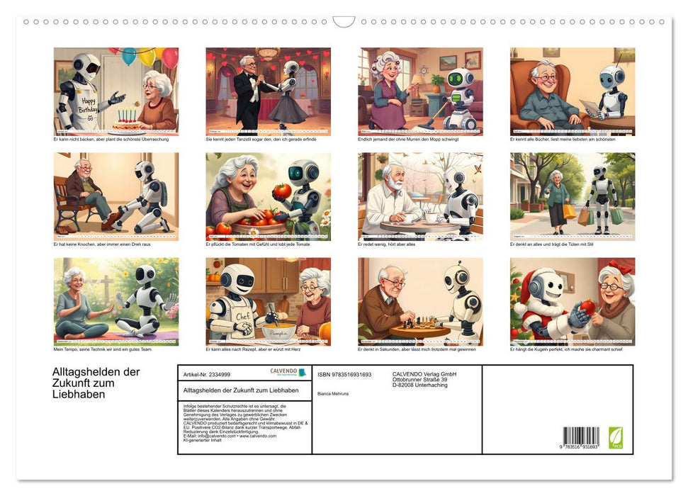 Alltagshelden der Zukunft zum Liebhaben (CALVENDO Wandkalender 2027)