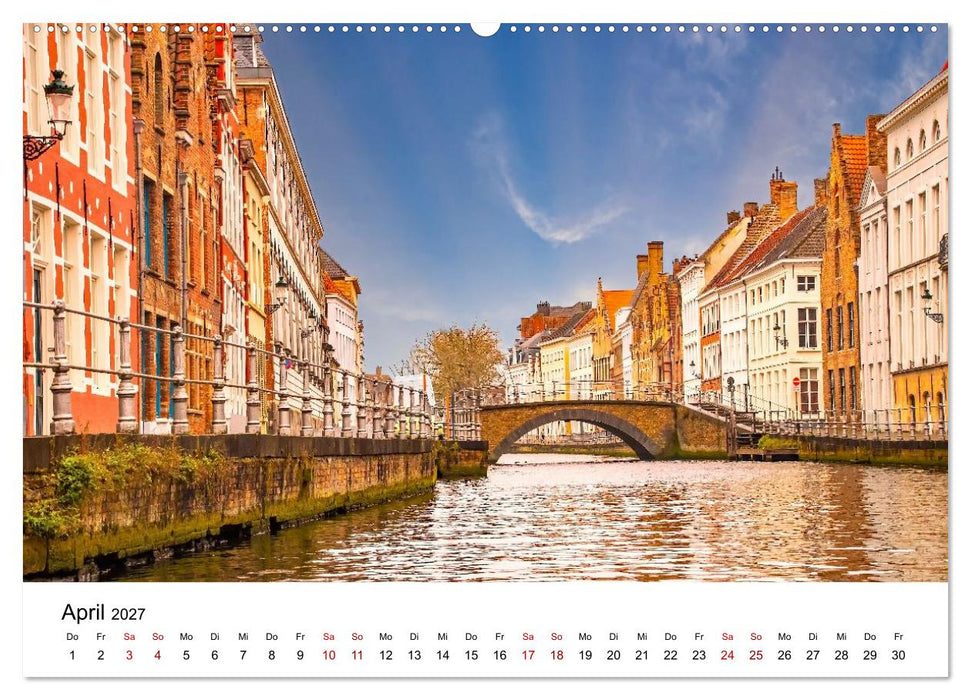 Brügge - malerische Stadt mit Charme (CALVENDO Premium Wandkalender 2027)
