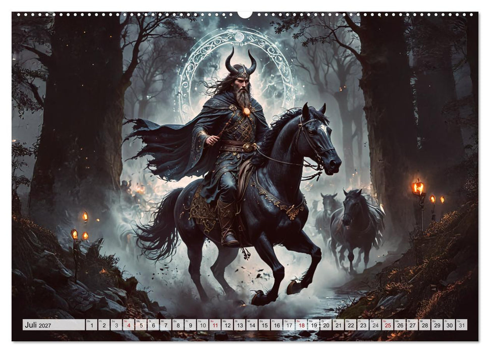 Keltische Mythologie - Götter, Helden und Monster (CALVENDO Premium Wandkalender 2027)