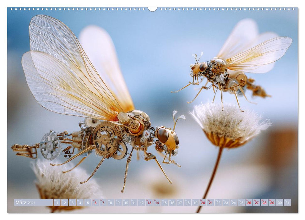 Insecta Mechanica. Fantastische Flügelwesen zwischen Technik und Natur (CALVENDO Wandkalender 2027)