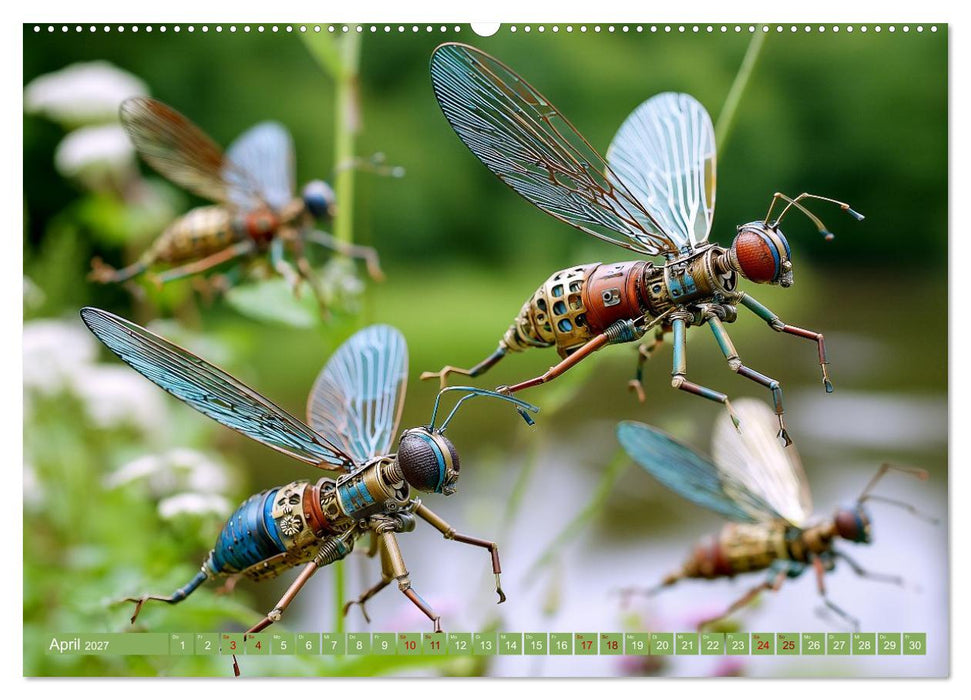 Insecta Mechanica. Fantastische Flügelwesen zwischen Technik und Natur (CALVENDO Wandkalender 2027)