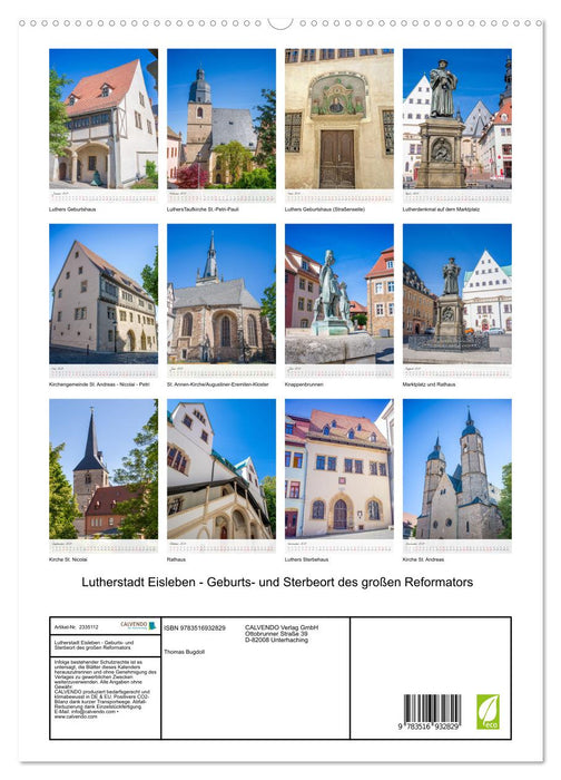 Lutherstadt Eisleben - Geburts- und Sterbeort des großen Reformators (CALVENDO Premium Wandkalender 2027)