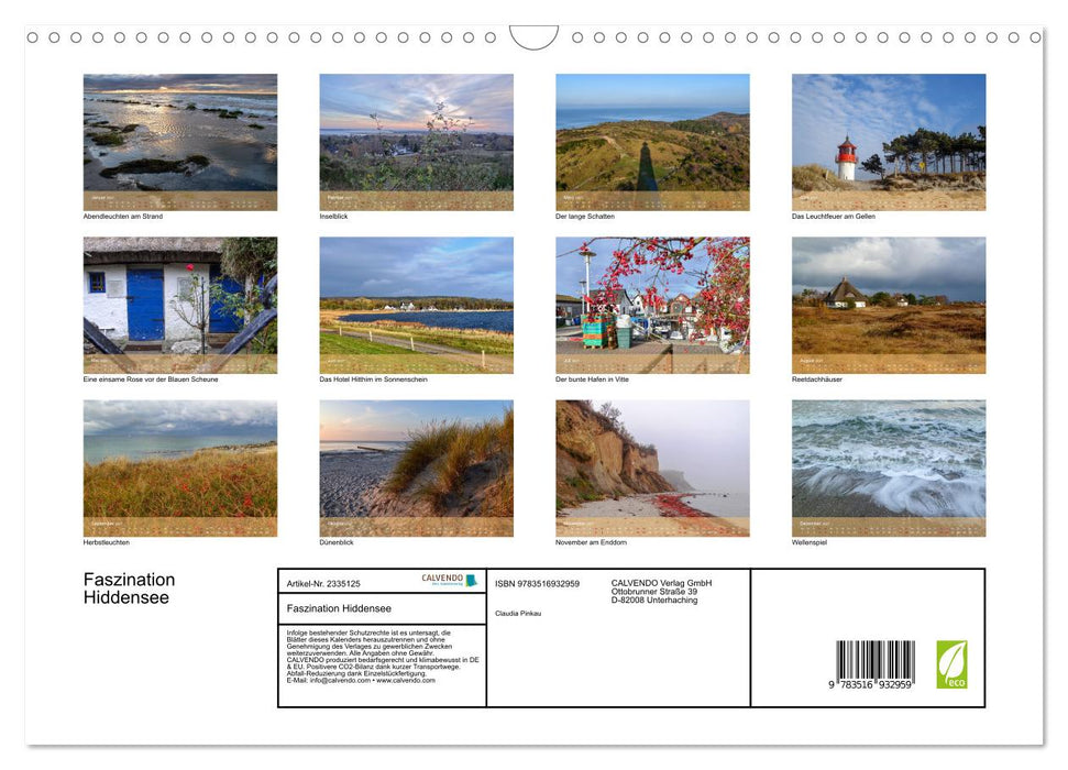 Faszination Hiddensee (CALVENDO Wandkalender 2027)