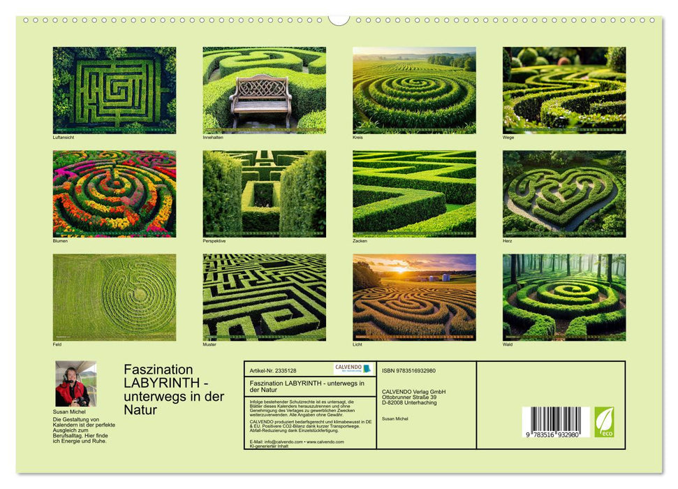 Faszination LABYRINTH - unterwegs in der Natur (CALVENDO Premium Wandkalender 2027)