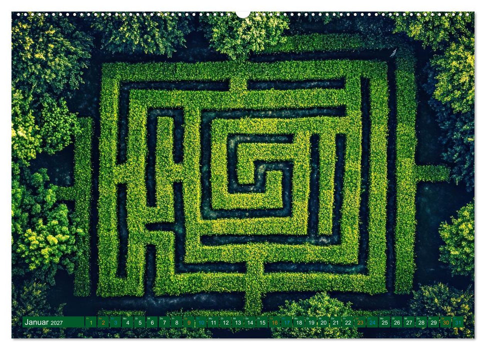 Faszination LABYRINTH - unterwegs in der Natur (CALVENDO Premium Wandkalender 2027)