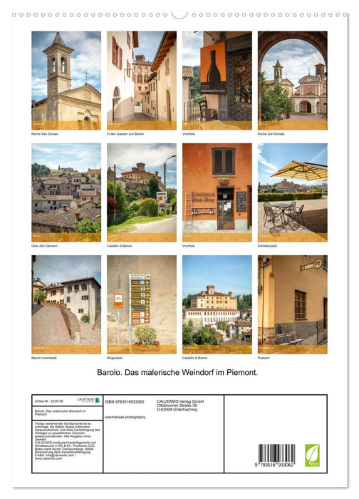 Barolo. Das malerische Weindorf im Piemont. (CALVENDO Premium Wandkalender 2027)