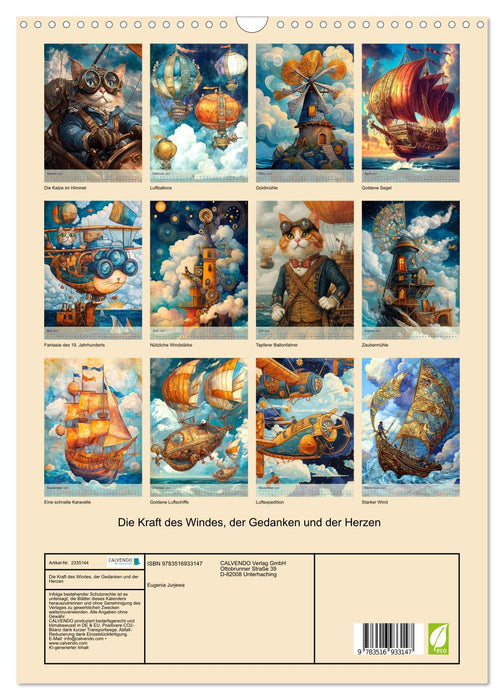 Die Kraft des Windes, der Gedanken und der Herzen (CALVENDO Wandkalender 2027)
