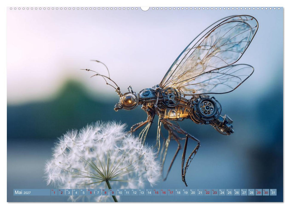 Insecta Mechanica. Fantastische Flügelwesen zwischen Technik und Natur (CALVENDO Premium Wandkalender 2027)