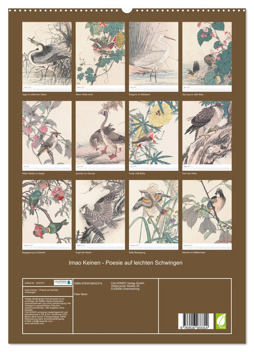 Imao Keinen - Poesie auf leichten Schwingen (CALVENDO Premium Wandkalender 2027)