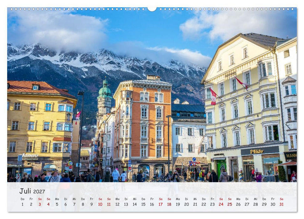 Innsbruck - Die schöne Hauptstadt Tirols (CALVENDO Premium Wandkalender 2027)