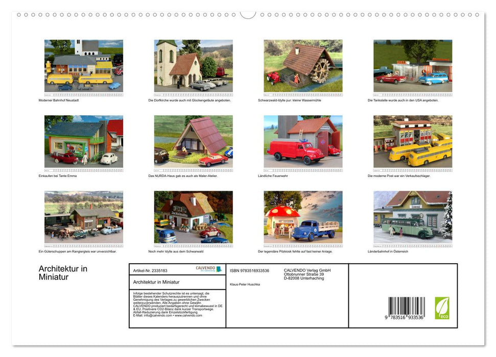 Architektur in Miniatur (CALVENDO Premium Wandkalender 2027)