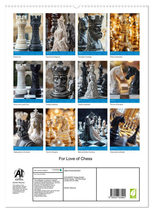 For Love of Chess (CALVENDO Premium-Calendar 2027)