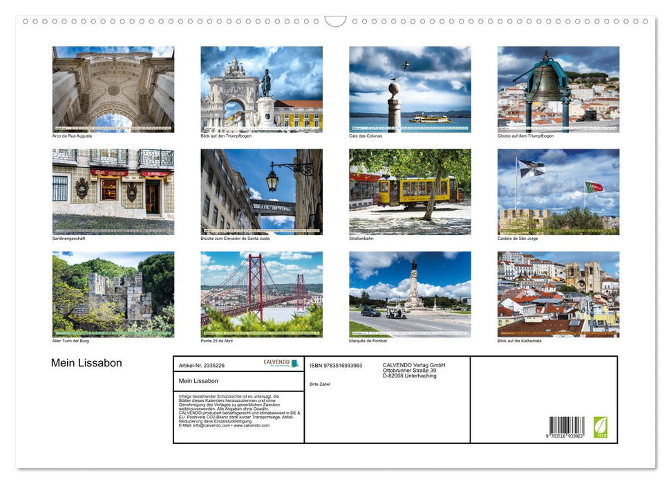 Mein Lissabon (CALVENDO Wandkalender 2027)