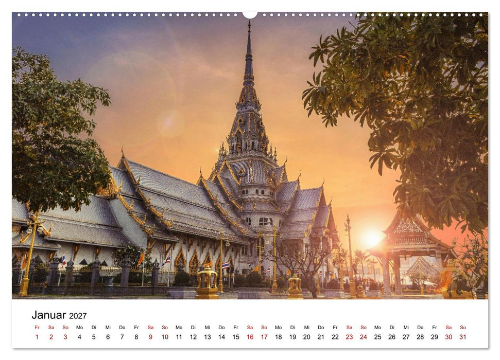 Sehnsuchtsland Thailand (CALVENDO Premium Wandkalender 2027)
