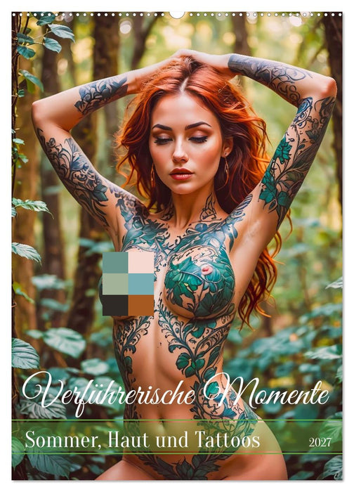 Verführerische Momente - Sommer, Haut und Tattoos (CALVENDO Wandkalender 2027)