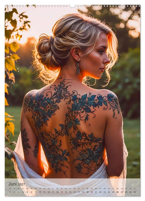 Verführerische Momente - Sommer, Haut und Tattoos (CALVENDO Wandkalender 2027)