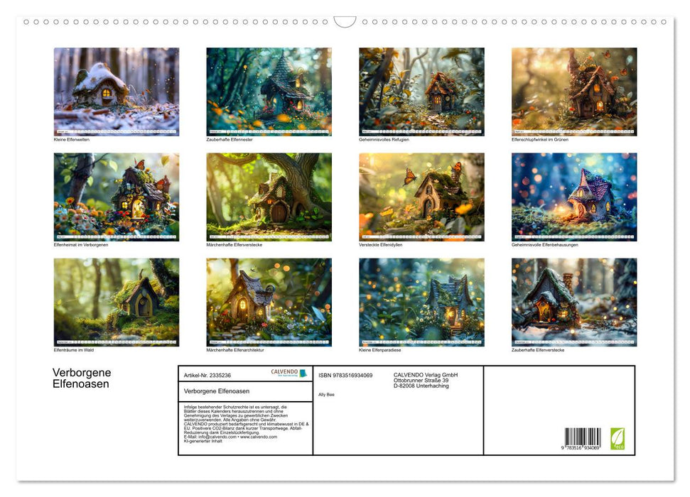 Verborgene Elfenoasen (CALVENDO Wandkalender 2027)