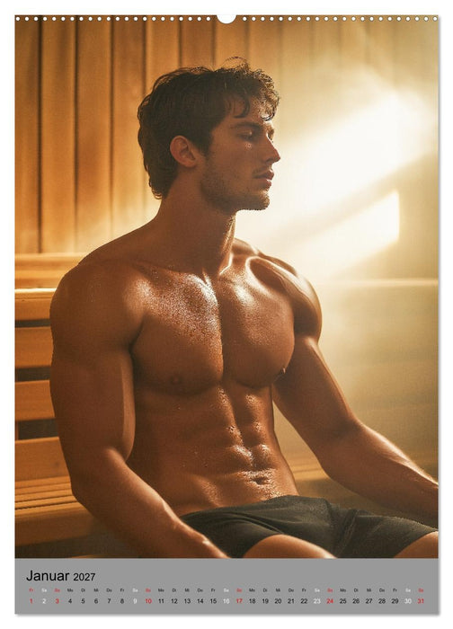 HEISSE TYPEN - Junge sexy Männer in Bestform (CALVENDO Wandkalender 2027)