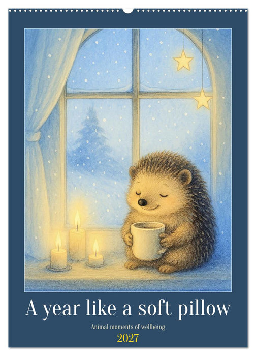 A year like a soft pillow - Animal moments of wellbeing (CALVENDO Monthly Calendar 2027)